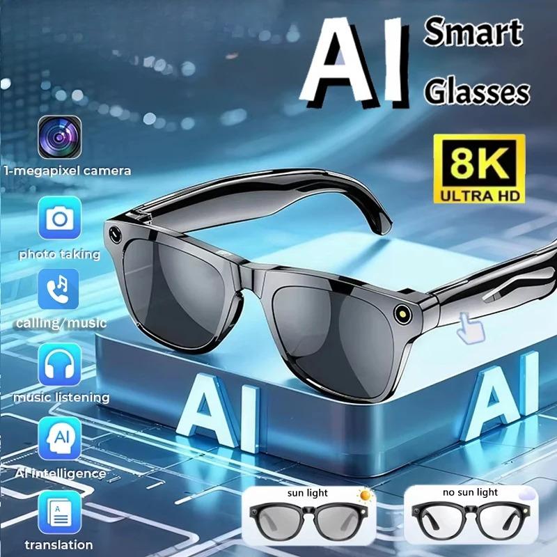 Why Smart 8K AI Glasses With 100mp Camera Chat Gpt Touch Outdoor Sport Sunglasses Bluetooth Calling Music Player For Men Women Gift is Changing the Game in 2024