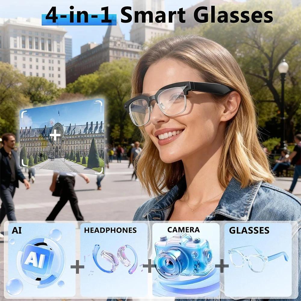 Why New 1080P HD Smart Glasses With 800W Ultra-Wide Camera Video Recording 4GB AI Photo Recognition Bluetooth Call Translation Voice is Changing the Game in 2024