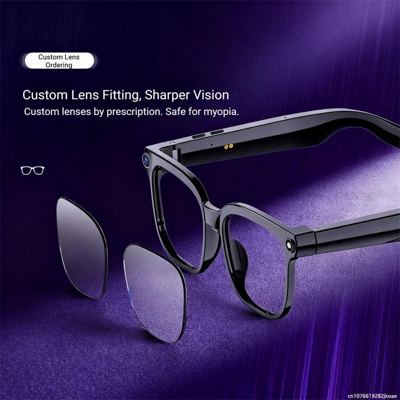 AI Translation Smart Glasses M02S Bluetooth Call Outdoor Sports Sunglasses Shoot Audio Music Player Real Time Recording Glasses