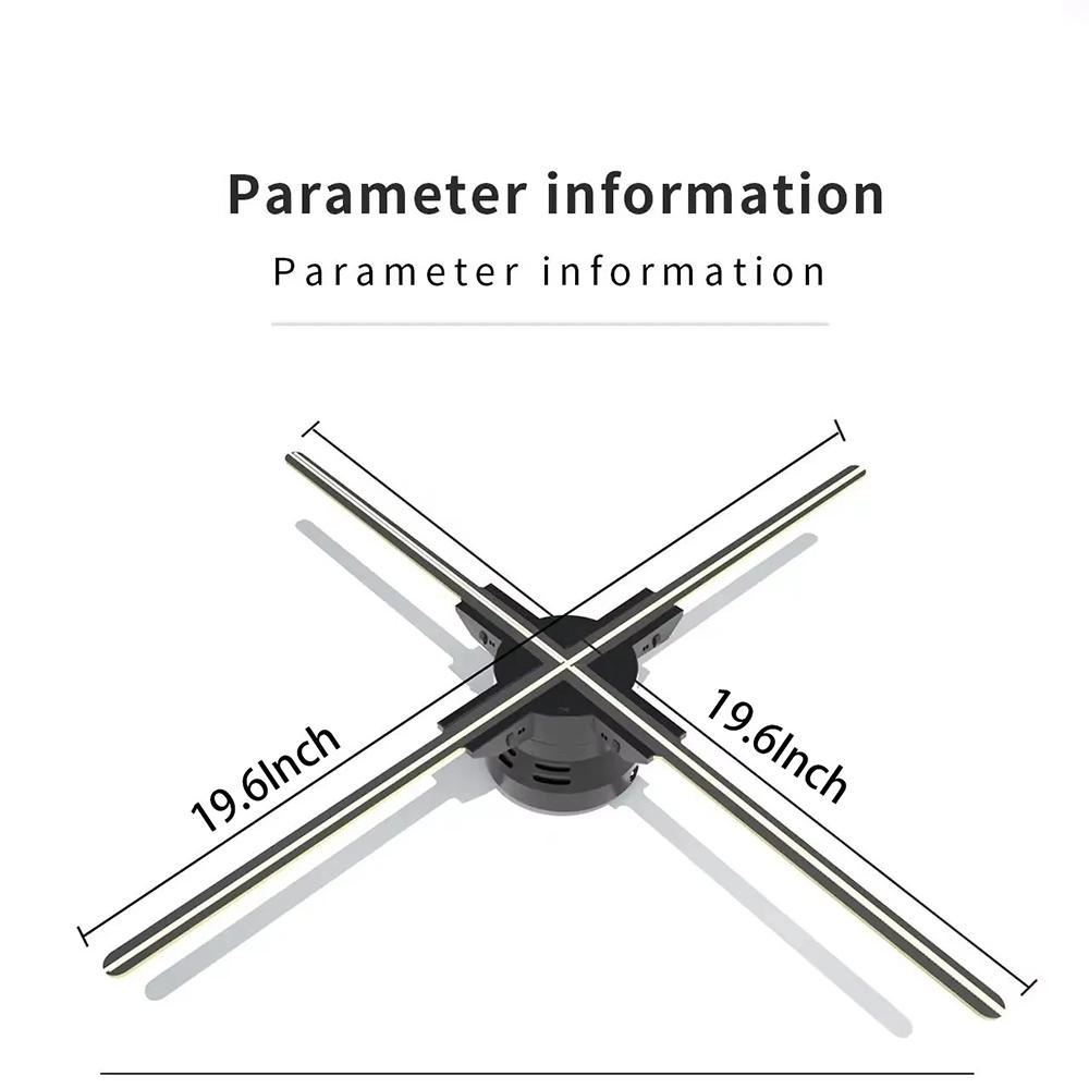 Holographic 3d projetor rotary imaging fan screen LED screenless display stereoscopic advertising machine