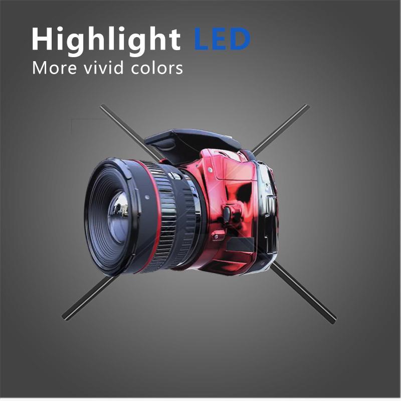65CM Hologram Projector 1152Pcs/768pcs LED WIFI hologram 3D holographic projector Fan Display Holographic Fan Advertising Light