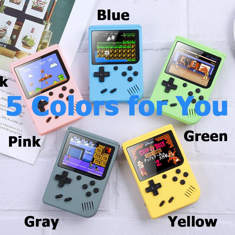 Unboxing and Review: The 5 Color 500 Games Video Console Mini Portable 8-bit Handheld Game Player Retro AV Out LCD Gaming Consoles with Controller for TV Experience
