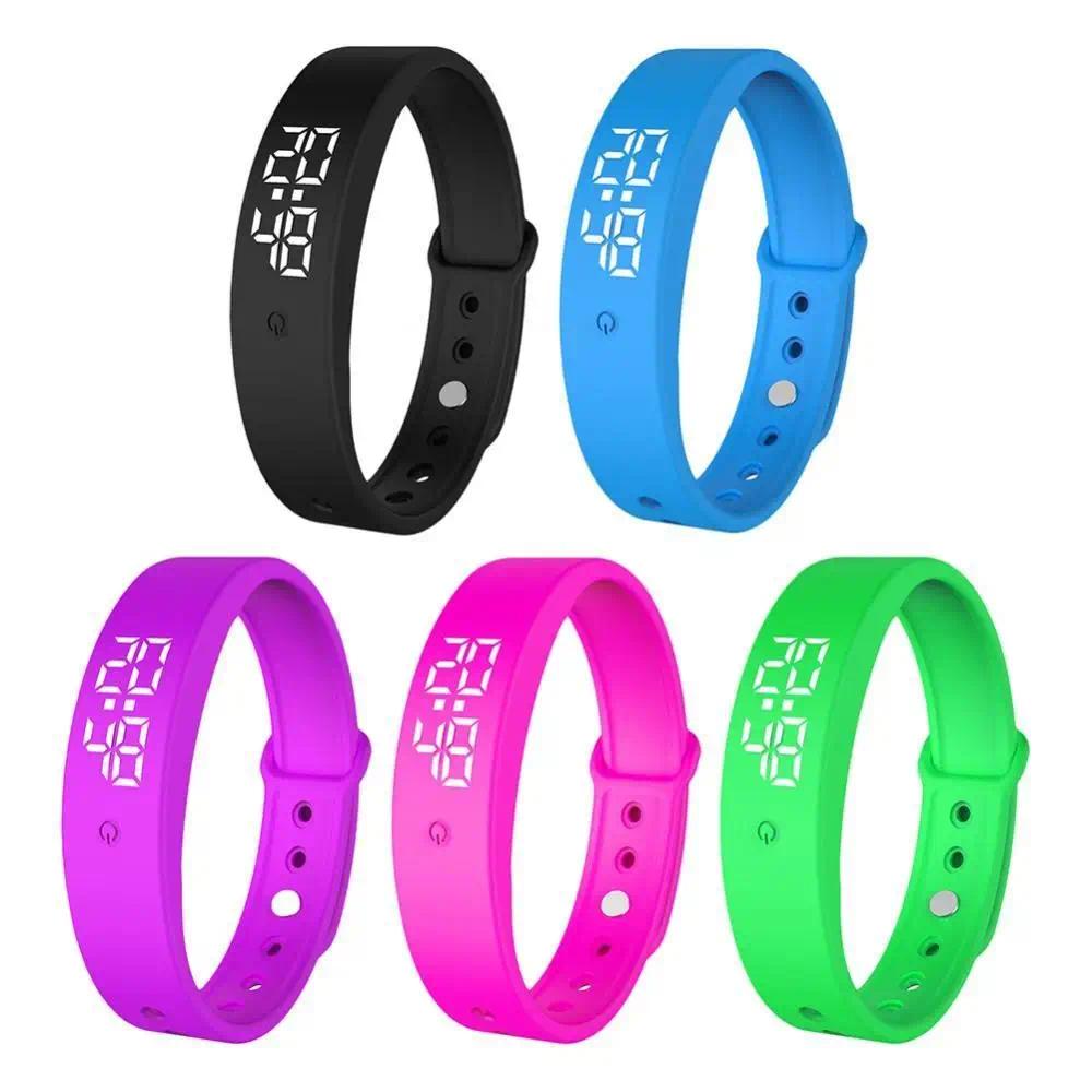 LED Digital Smart Bracelet, Waterproof, with Body Temperature Monitoring, Vibration Alarm, Smart Watch, Suitable for Health Measurement, Smart Brand